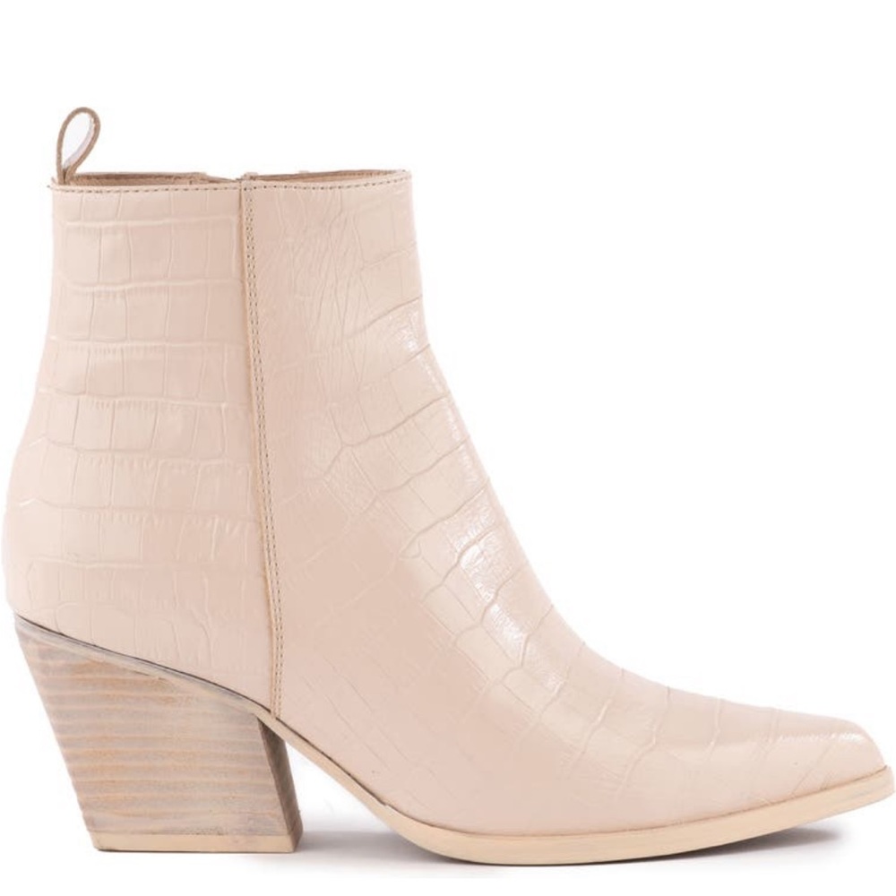 Seychelles leather booties size 10 cream beige boot western booties - Picture 3 of 14